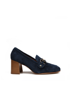 MOKASYNY  HEGO'S GAIA CAMOSCIO BLU NAVY