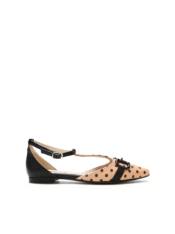 BALERINY HEGO'S MILANO 1666 NAPPA MIELE POIS NERO
