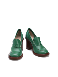 MOKASYNY  HEGO'S VERA-N09 VITELLO VERDE