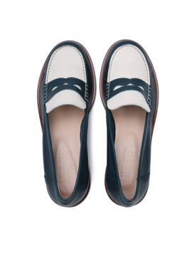 MOKASYNY HEGO'S ELSA-N25 VITELLO BLU/GHIACCIO