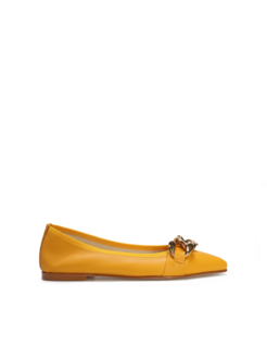 BALERINY HEGO'S P104 NAPPA SENAPE