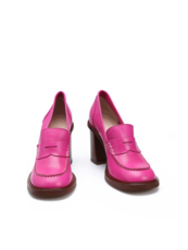 MOKASYNY HEGO'S VERA-N09 VITELLO FUXIA