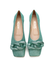 BALERINY HEGO'S GERBA GLITTER MINT