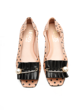 BALERINY HEGO'S 1644-TC NAPPA POIS ROSA