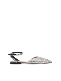 BALERINY HEGO'S MILANO 1728/G GLITTER SILVER