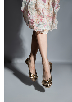BALERINY HEGO'S BT2011 NAPPA LIGHT GOLD