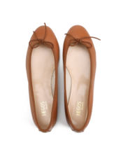 BALERINY HEGO'S P285 NAPPA CAMEL