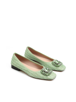 BALERINY HEGO'S 1726 RAFFIA MENTA