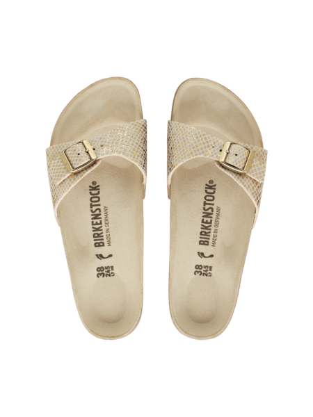 KLAPKI BIRKENSTOCK MADRID MF SHINY PYTHON EGGSHELL
