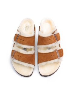 KLAPKI BIRKENSTOCK  ARIZONA VL SHEARLING MINK