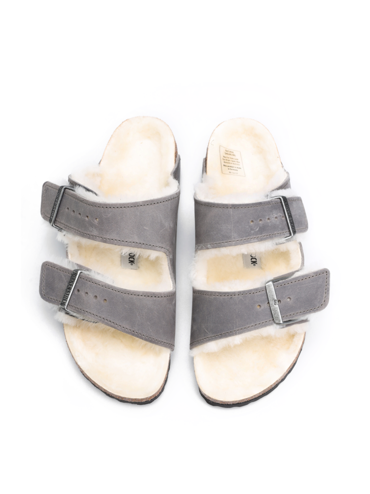 KLAPKI BIRKENSTOCK  ARIZONA LEOI SHEARLING IRON