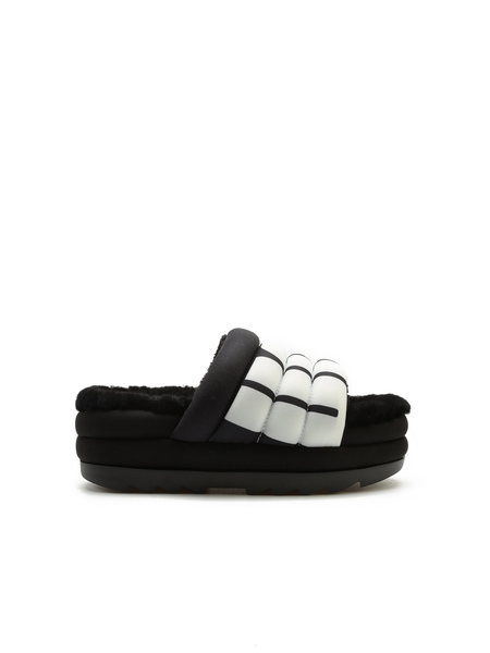 KLAPKI UGG MAXI SLIDE LOGO BLACK