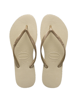 KLAPKI HAVAIANAS HAV.SLIM SAND GREY/LIGHT GOLDEN