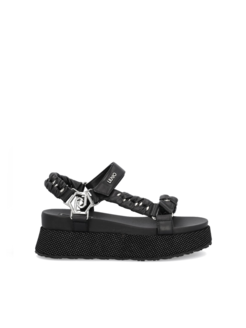 SANDAŁY LIU JO SA2165EX01401039 FRIDA 12 BLK/SILVER