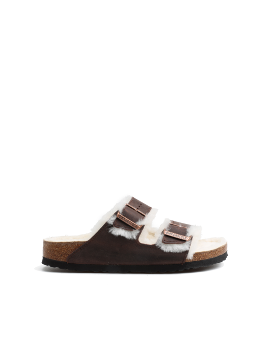 KLAPKI BIRKENSTOCK ARIZONA LEOI SHEARLING HABANA