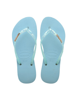 KLAPKI HAVAIANAS HAV SLIM GLIT.FLOURISH NAU.BLUE