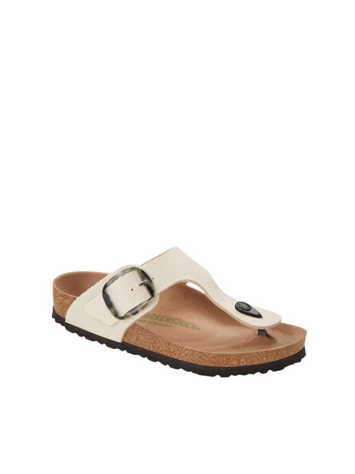 KLAPKI BIRKENSTOCK GIZEH TEX CANVAS EGGSHELL