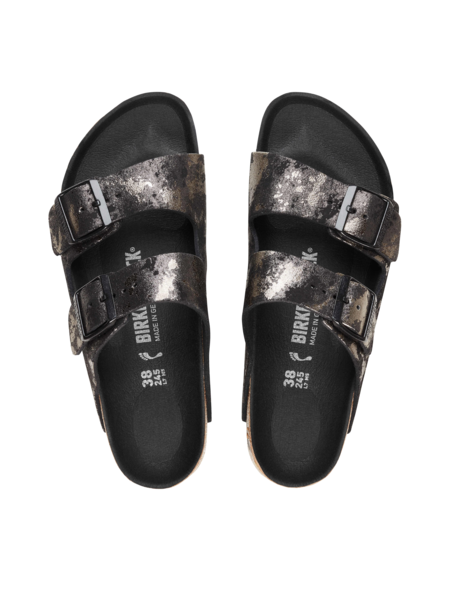 Klapki Birkenstock Arizona VL Vintage Metallic Black Narrow