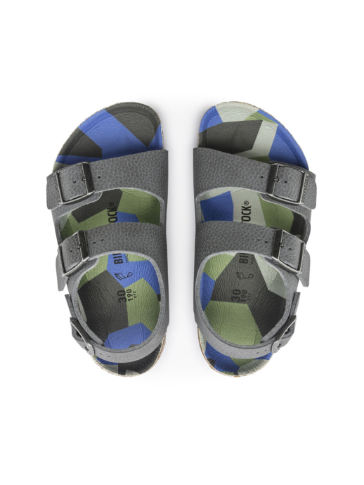 SANDAŁY DZIECIĘCE BIRKENSTOCK MILANO KIDS DESERT SOIL GRAY/CAMO