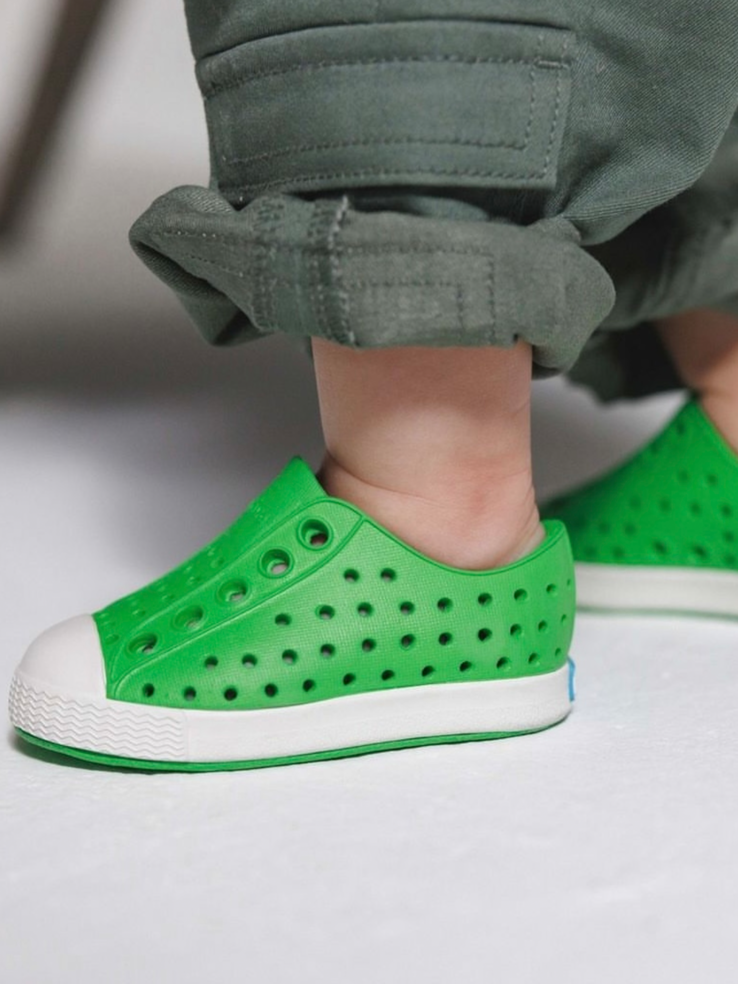 DZIECIĘCE TRAMPKI NATIVE JEFFERSON_KIDS GRASSHOPPER GREEN/SW