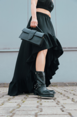 TOREBKA DAMSKA  HEGO'S 12148 MARTELLATO NERO