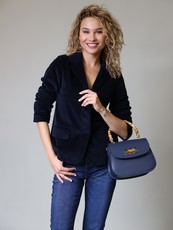 TOREBKA DAMSKA  HEGO'S 4284 MARTELLATO BLU NOTTE