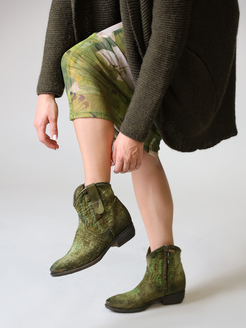 KOWBOJKI HEGO'S TEXRICV01 VELLUTO VERDE MILITARE