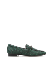 MOKASYNY HEGO'S WX35-3-A.61 STRASS SUEDE GREEN