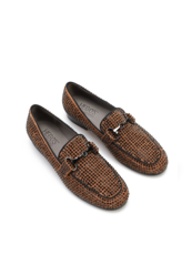 MOKASYNY HEGO'S WX35-3-A.54 STRASS SUEDE CAMEL