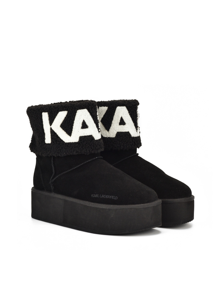 CZARNE BOTKI KARL LAGERFELD