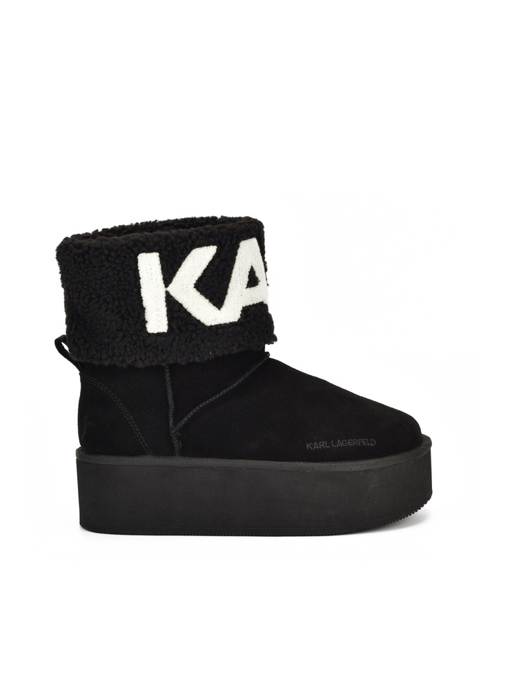 CZARNE BOTKI KARL LAGERFELD
