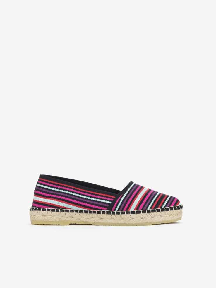 ESPADRYLE VIDORRETA 66000 BANDA MULTIRAYAS NEGRO