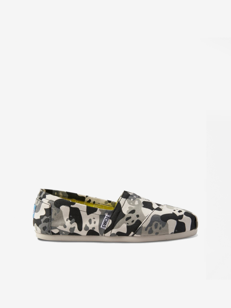 ESPADRYLE TOMS MEN TM.10010224 PANDA CAMO BLACK MULTI