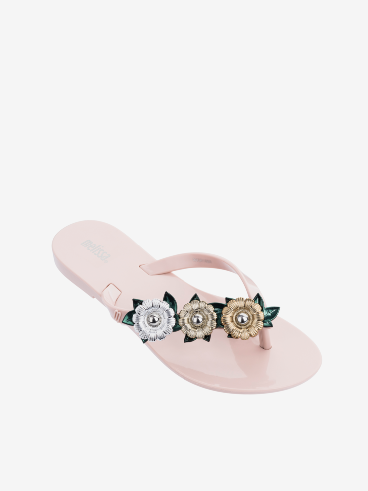 KLAPKI DAMSKIE MELISSA 32611 CHROME PINK/GREEN/SILVER