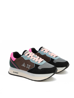 SNEAKERSY SUN68 Z43219 KELLY MULTI MARRONE/NERO
