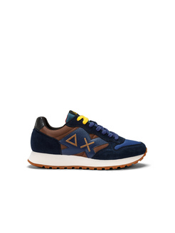 SNEAKERSY SUN68 Z43114 JAKI BICOLOR MARRONE/N.BLUE