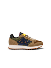 SNEAKERSY SUN68 Z43114 JAKI BICOLOR MILITARE/BEIGE
