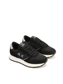 SNEAKERSY SUN68 Z43204 ALLY GLITTER MESH NERO