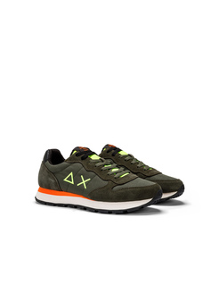 SNEAKERSY SUN68 Z43102 TOM FLUO NYLON MILITARE SCURO