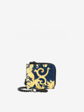 PORTFEL VERSACE JEANS COUTURE E3YVBPB2 SAFFIANO STAMPATO BLU AVIO