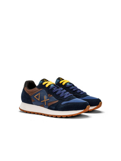 SNEAKERSY SUN68 Z43114 JAKI BICOLOR MARRONE/N.BLUE