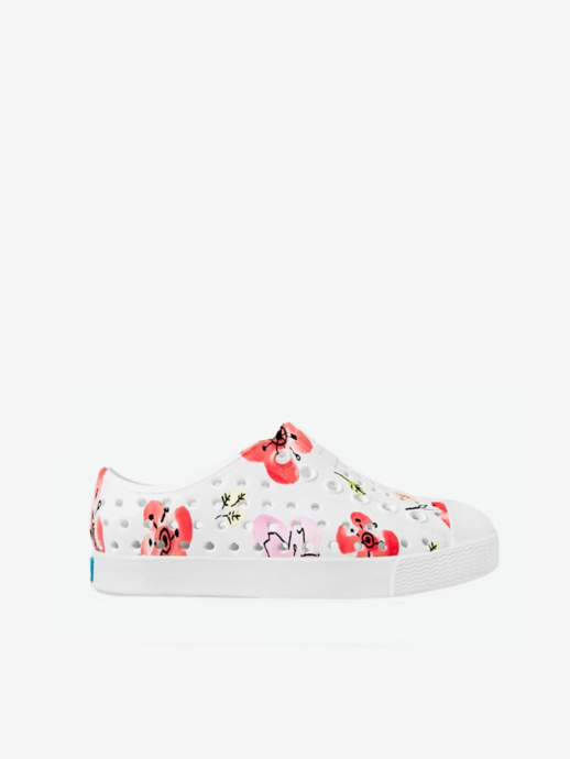 DZIECIĘCE TRAMPKI NATIVE JEFFERSON_PRINT_KIDS SHELL WHITE/BS