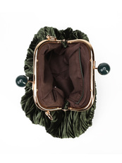 TOREBKA DAMSKA HEGO'S BORSA MINI VELUTTO VERDE