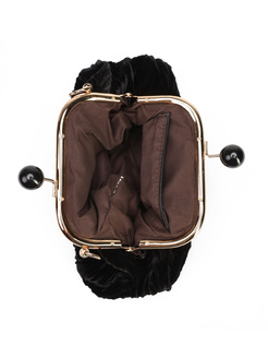 TOREBKA DAMSKA HEGO'S BORSA MINI VELUTTO NERO