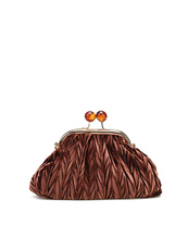 TOREBKA DAMSKA HEGO'S BORSA MINI VELUTTO MARRONE