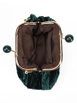 TOREBKA DAMSKA HEGO'S BORSA MINI VELUTTO PETROLIO