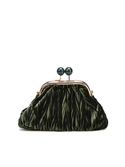 TOREBKA DAMSKA HEGO'S BORSA MINI VELUTTO VERDE