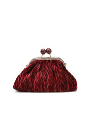 TOREBKA DAMSKA HEGO'S BORSA MINI VELUTTO BORDO