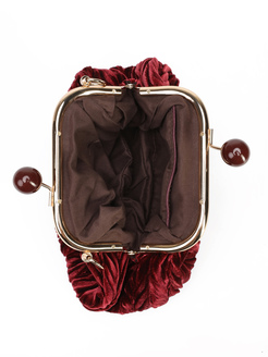 TOREBKA DAMSKA HEGO'S BORSA MINI VELUTTO BORDO