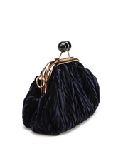 TOREBKA DAMSKA HEGO'S BORSA MINI VELUTTO BLU NOTTE